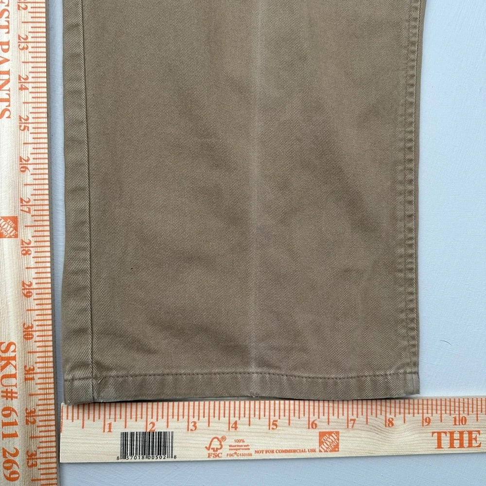 VTG Polo Ralph Lauren Pleated Chino Pants Mens 36 FIT 34x32 Khaki Beige Relaxed